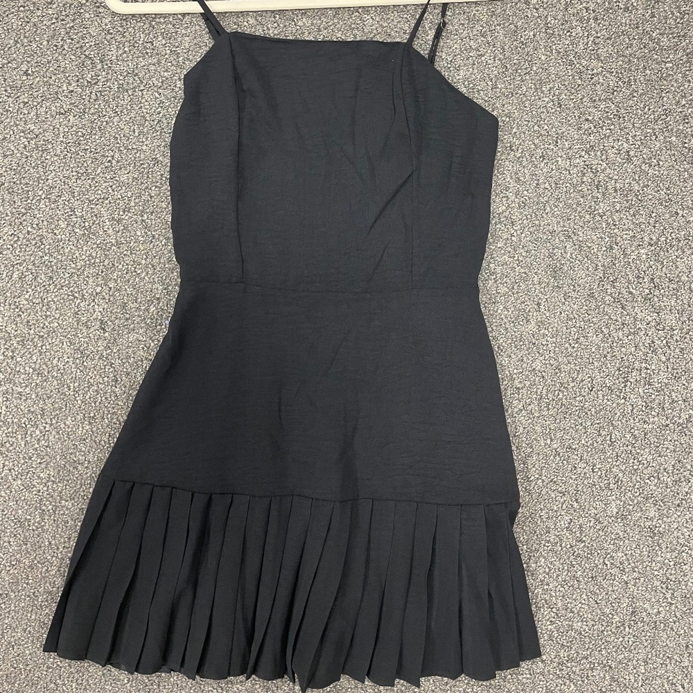 NWT Miss Behave Stella Dress Junior Sizes Pleated Hem